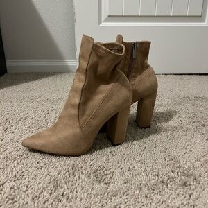 Tan Suede Ankle Boots